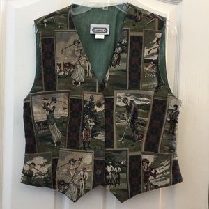 FINAL MARKDOWN Ladies’ Tapestry Nostalgic Golf-look Vest medium